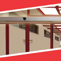 درب اتوماتیک شیشه ای کشویی تک لنگه مدل VALOR L