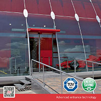 درب تک لنگه اتوماتیک شیشه ای کشویی مدل VALOR T